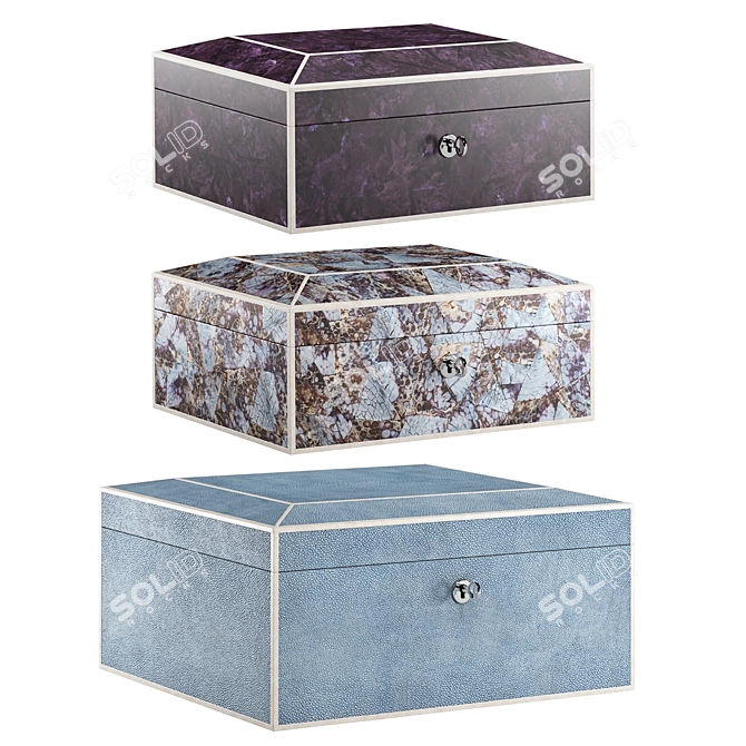 Orrell Trio Jewellery Boxes 3D model image 1