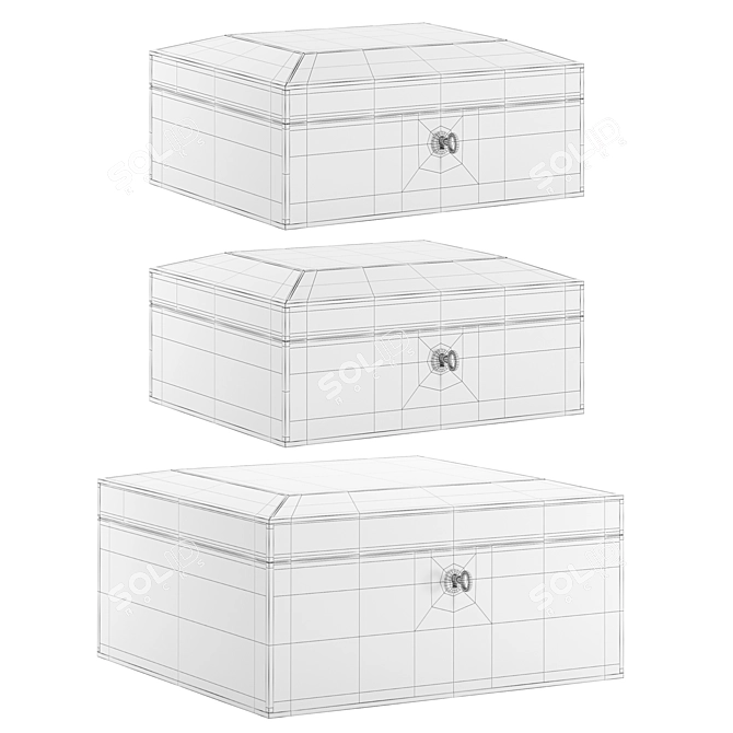 Orrell Trio Jewellery Boxes 3D model image 5