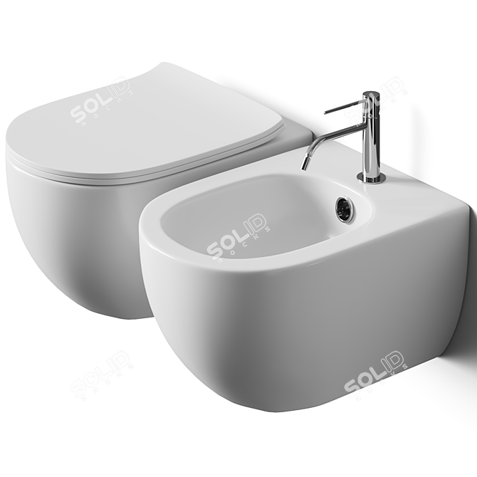 Moon Hung SC1276 Bathroom Fixture 3D model image 1