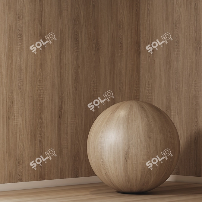 Seamless Wood 4K Texture Set 3D model image 1