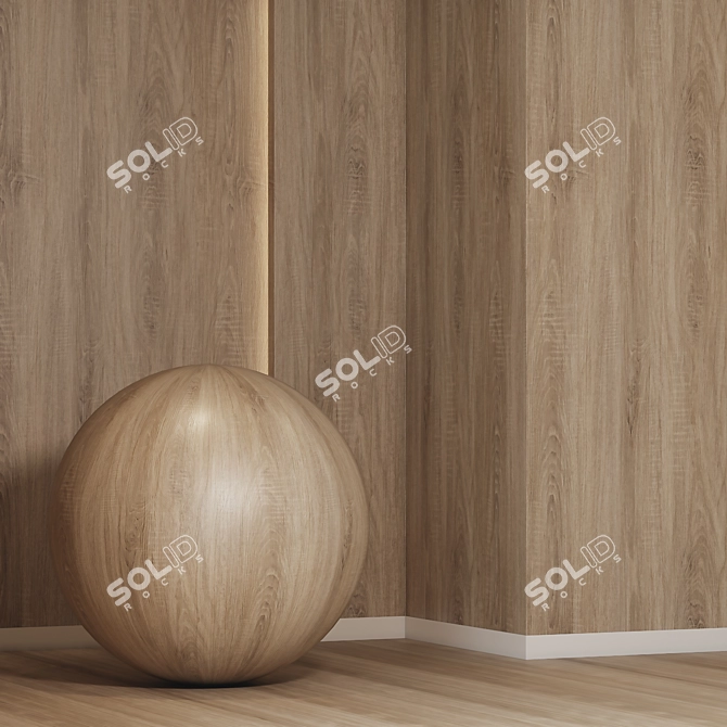 Seamless Wood 4K Texture Set 3D model image 2