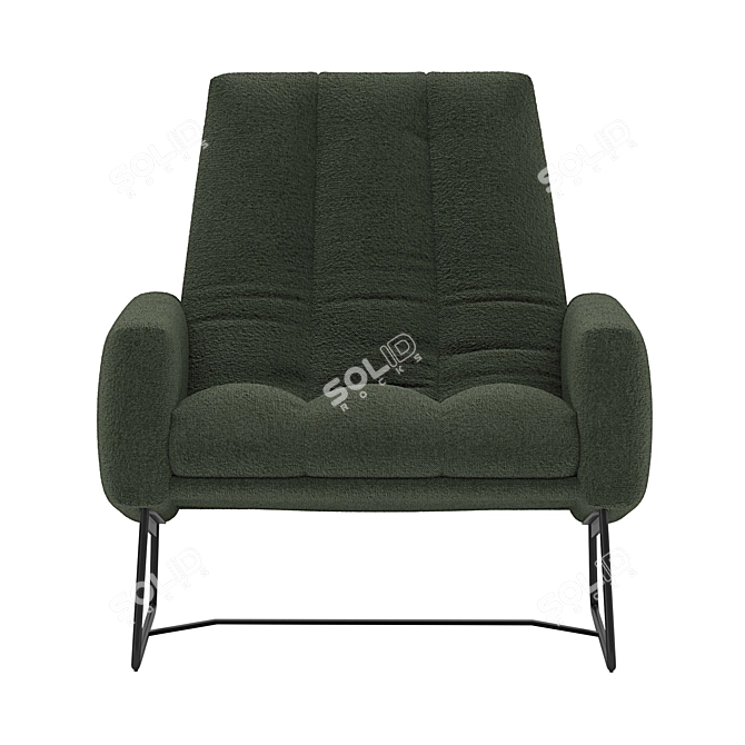 Elegant Cantori JACKIE Armchair 3D model image 4