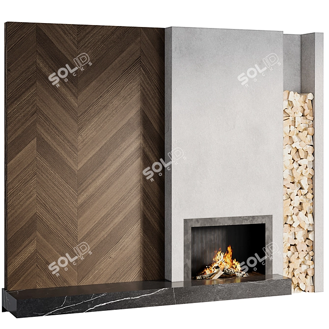 Legacy Corona Fireplace 29 3D model image 1