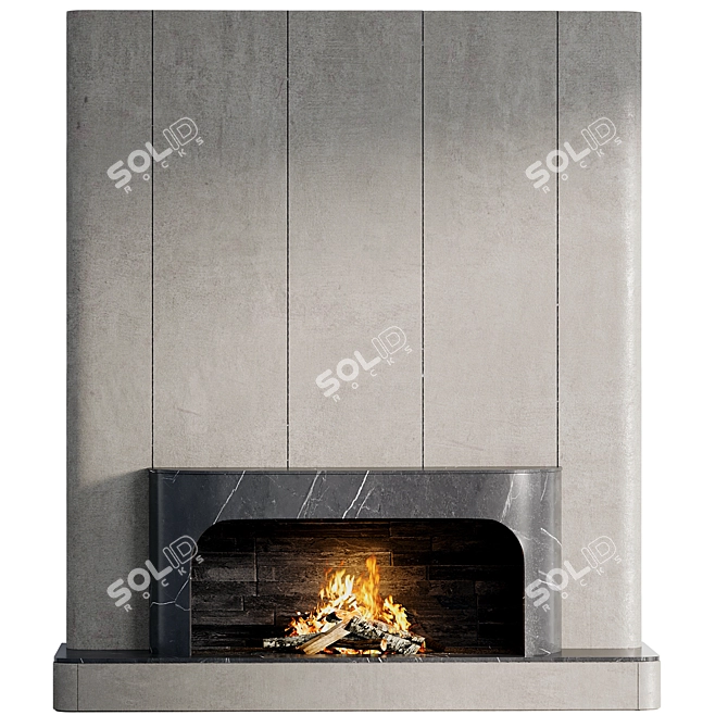 Corona 9 Fireplace 3D Model 3D model image 1