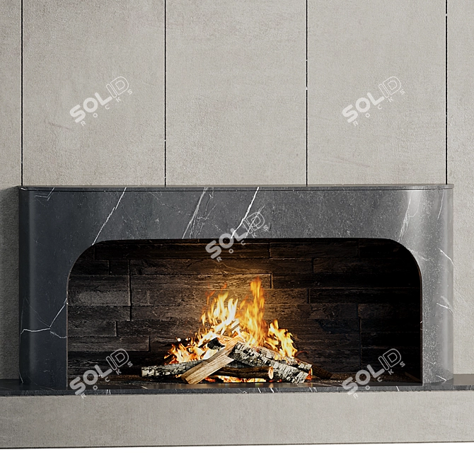 Corona 9 Fireplace 3D Model 3D model image 2