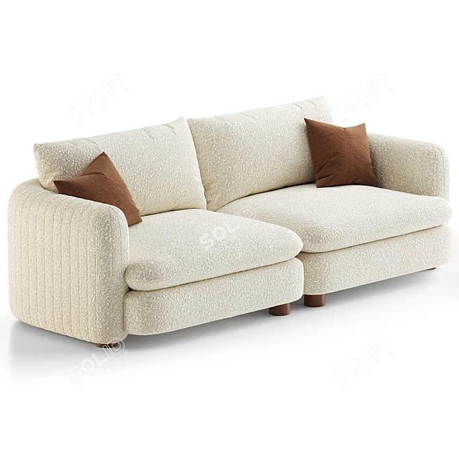 Versatile Vivienne Modular Sofa 3D model image 2