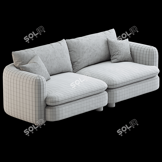 Versatile Vivienne Modular Sofa 3D model image 4