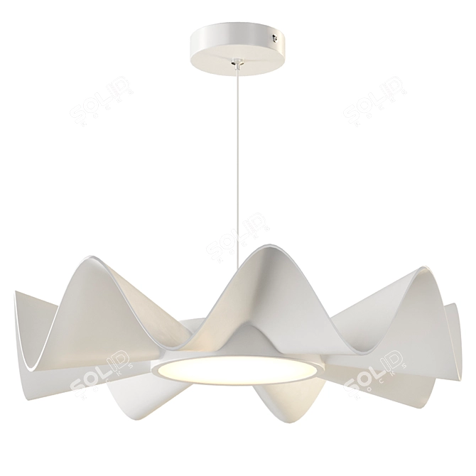 Modern Pendant Light 3D Model 3D model image 2