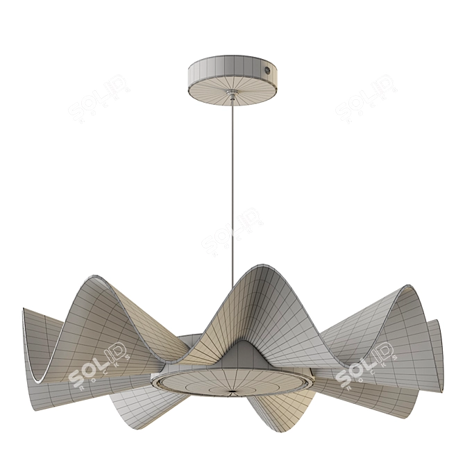 Modern Pendant Light 3D Model 3D model image 3