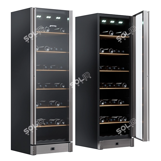 SMEG Wine Cooler SCV115G 3D model image 1