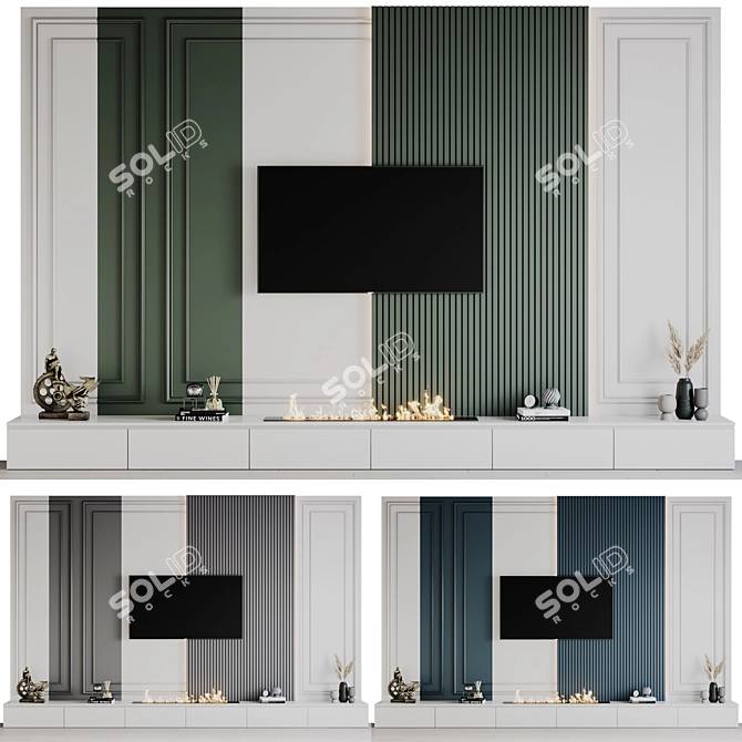 Samsung TV Wall Mount Stand 3D model image 4