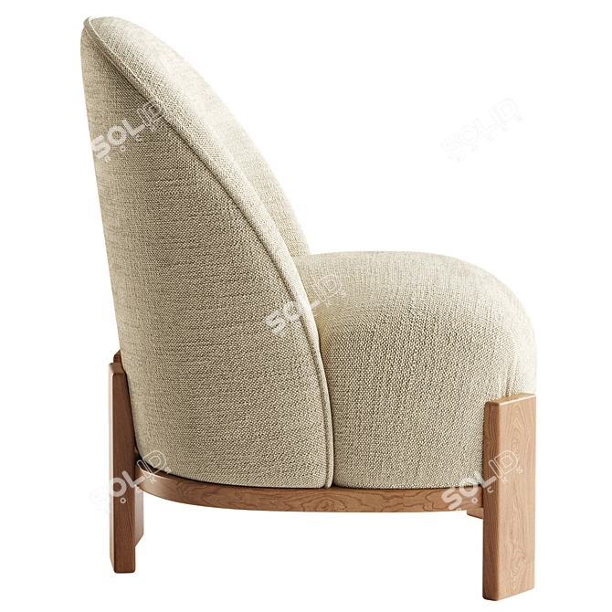 Modern Cosmos Berjer: Stylish Seating 3D model image 2