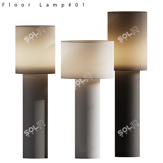 Foscarini Diesel Pipe Floor Lamps 3D model image 1