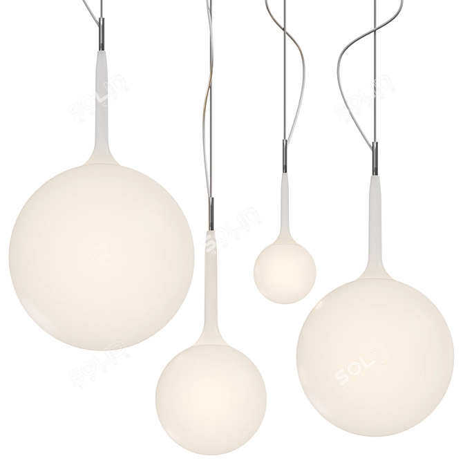 Elegant Castore Pendant Lighting Solution 3D model image 1