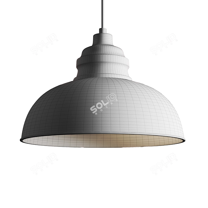 Matte Black Cliona Pendant Light 3D model image 4