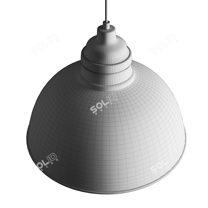 Matte Black Cliona Pendant Light 3D model image 5