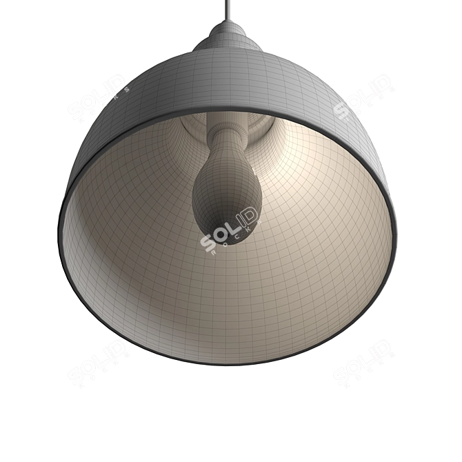 Matte Black Cliona Pendant Light 3D model image 6