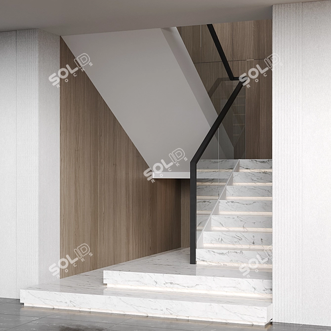 Marble Staircase 19 Collection 3D model image 4