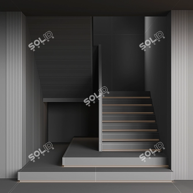 Marble Staircase 19 Collection 3D model image 7