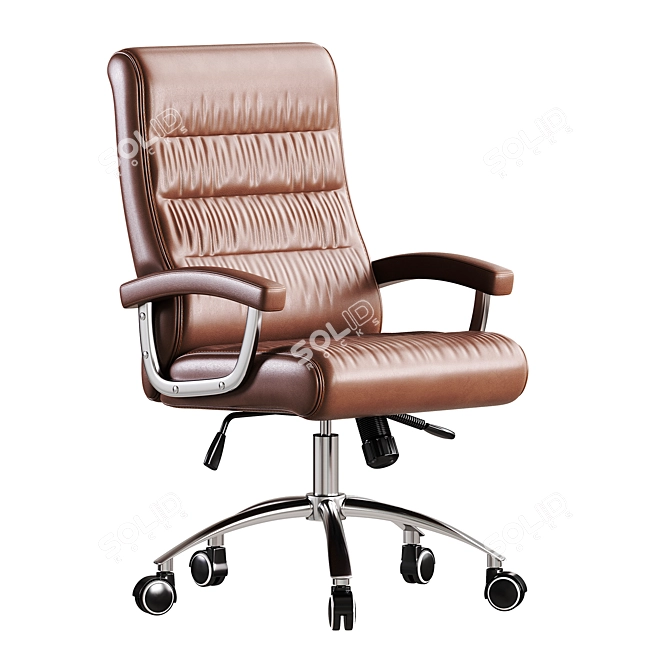 Ergonomic Boss Office Chair 3D model image 2