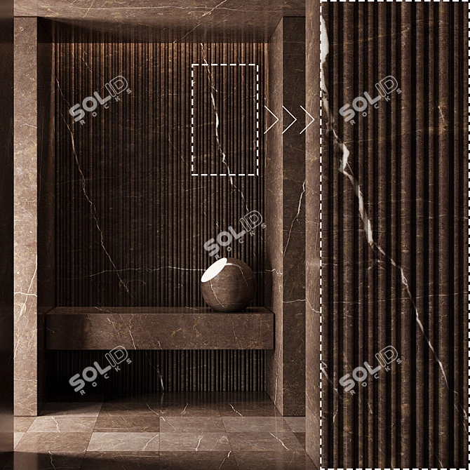 Luxury Marble Stone Panels Pack 3D model image 2