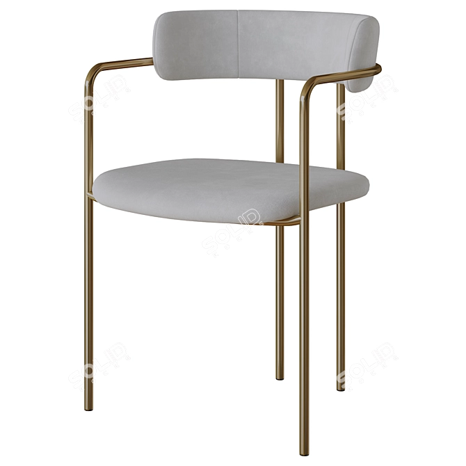 Modern Lenox Dining Chair Model 3D model image 2