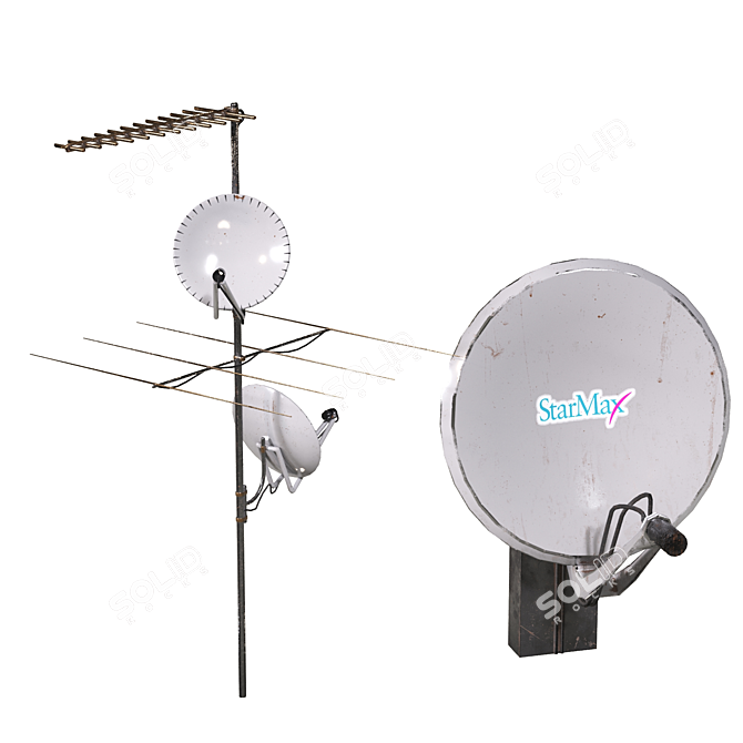 Clear Model 4KPBR Antennas 3D model image 2