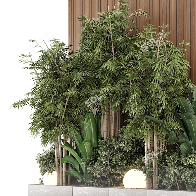 2020 Indoor Bamboo Garden Set 3D model image 2