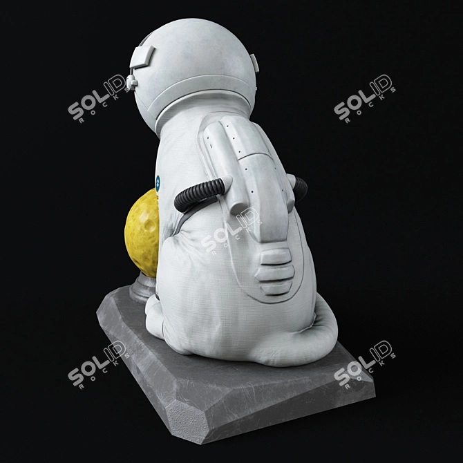 Space Cat 3D Model Kit 3D model image 3