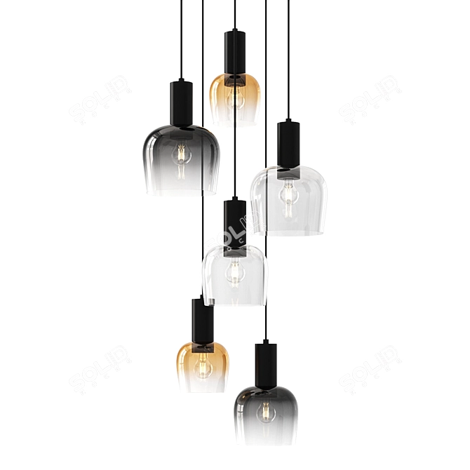 Modern Pendant Lamp 2015 Corona 3D model image 1