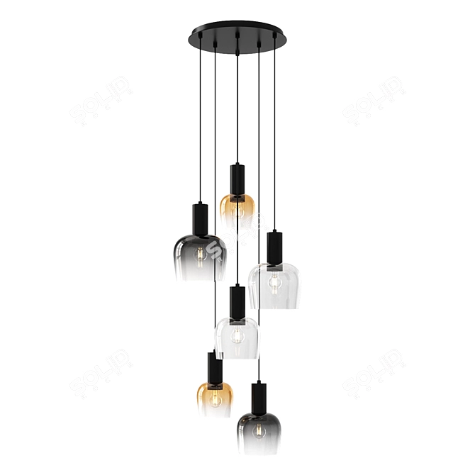 Modern Pendant Lamp 2015 Corona 3D model image 2