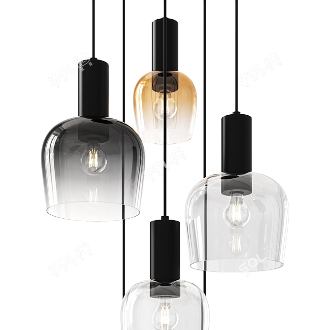 Modern Pendant Lamp 2015 Corona 3D model image 3