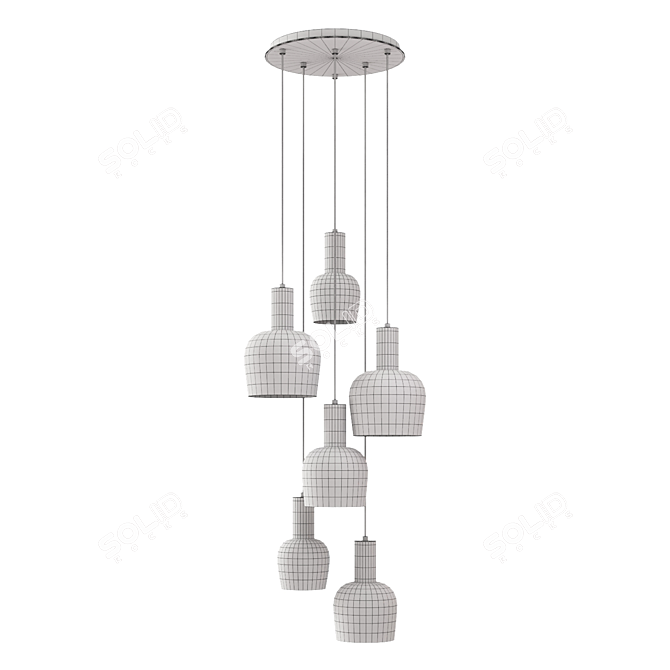 Modern Pendant Lamp 2015 Corona 3D model image 4