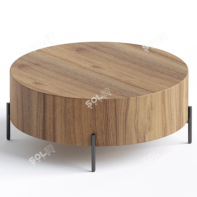 Sleek Aceton Coffee Table 3D model image 2