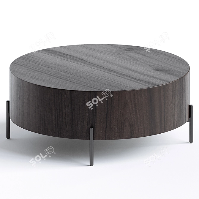 Sleek Aceton Coffee Table 3D model image 3