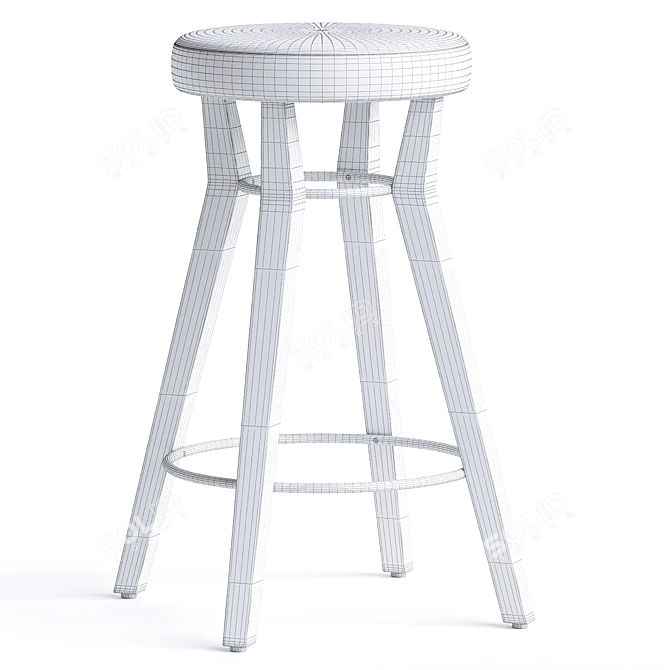 Frederik Delbart Eos Bar Stool 3D model image 3