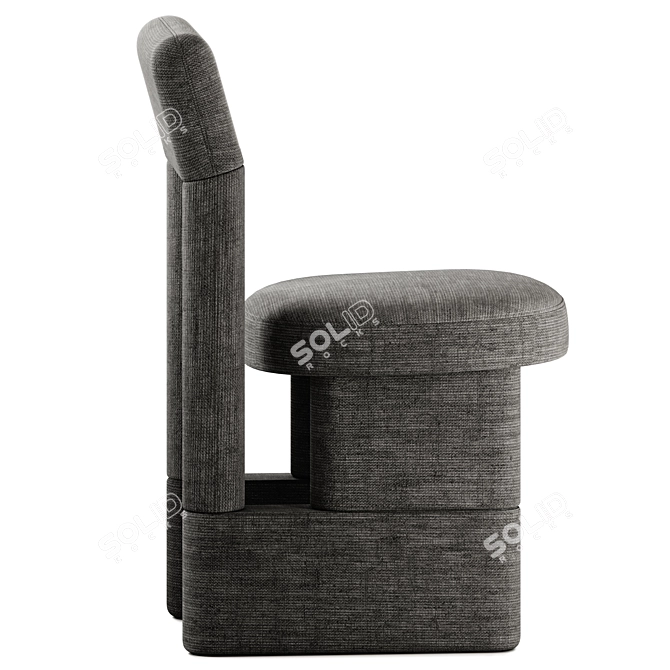 Modern Upholstered Urban Chair 3D model image 3