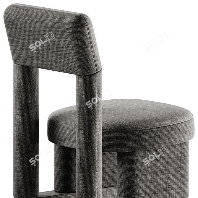 Modern Upholstered Urban Chair 3D model image 4