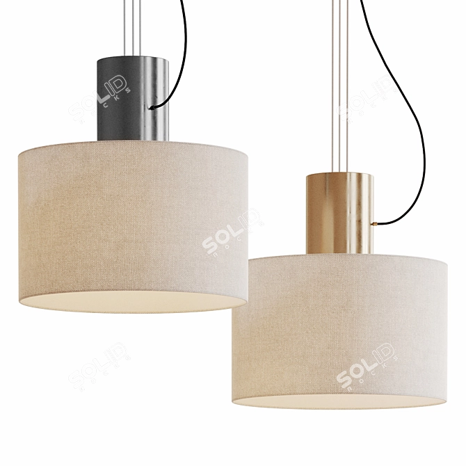 Modern Estiluz Cyls Pendant Light 3D model image 1