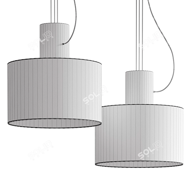 Modern Estiluz Cyls Pendant Light 3D model image 5