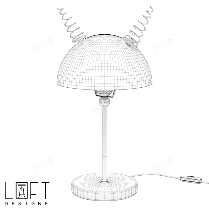 LoftDesigne 8430 Table Lamp 3D model image 2