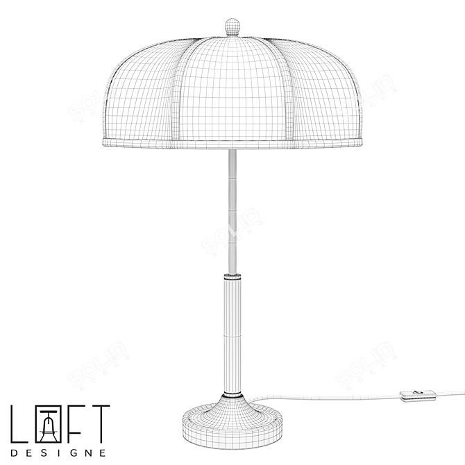 LoftDesigne Table Lamp 8434 3D model image 2