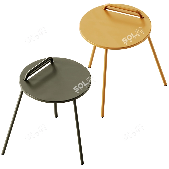 Modern Jysk Stae Side Table 3D model image 2