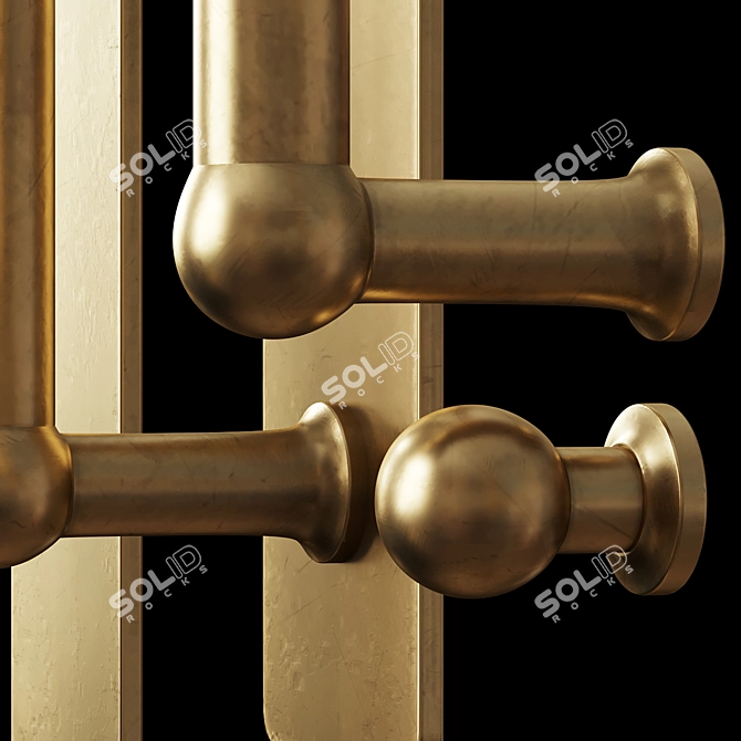 Designer Furniture Handles Set 3D model image 4