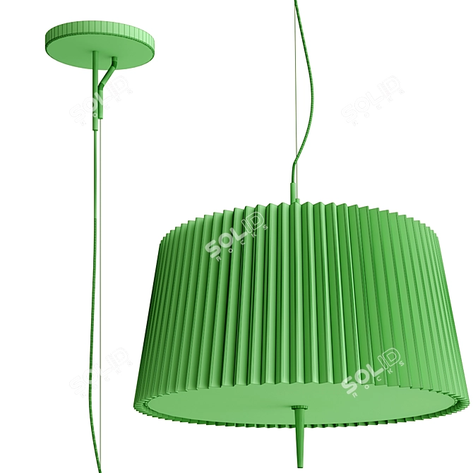 Silk Fliegenbein Pendant Lamp 3D model image 3