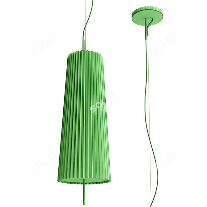 Silk Pendant Lamp Fliegenbein HR 3D model image 3