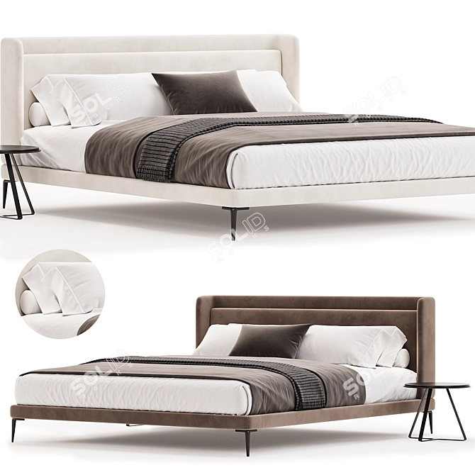 BoConcept Austine Modern Bed 3D model image 1