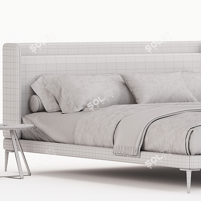 BoConcept Austine Modern Bed 3D model image 4