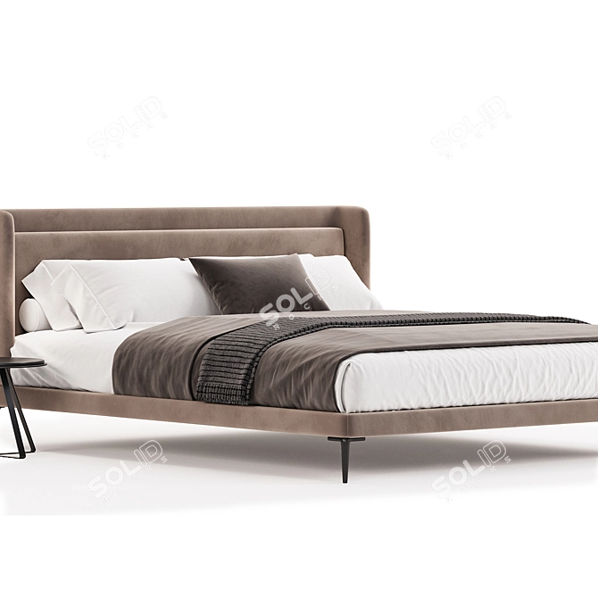 BoConcept Austine Modern Bed 3D model image 7