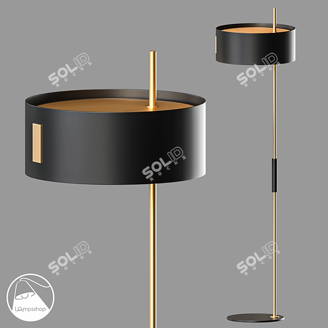 Elegant Floor Lamp Business Design 3D model image 1